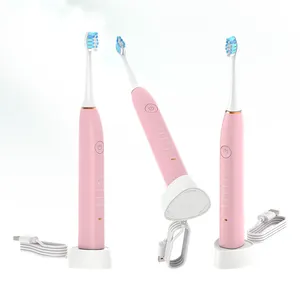 Ensemble de brosses à dents intelligentes écologiques pour adultes, brosse à dents électrique