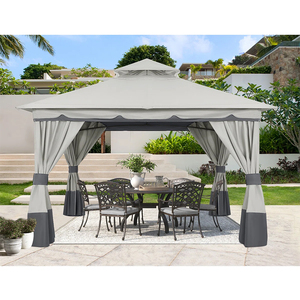ABCCANOPY Gazebo Metales con Lados Pérgolas Para Jardines Y Terrazas Tenda Poliéster Tonnelle De jardin 3x3 Tettoie Per Esterno - Product Image 1