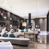 Hotel bedarf verwendet moderne blaue und goldene Couch Sofa Esszimmers tühle Tischset für Restaurant möbel