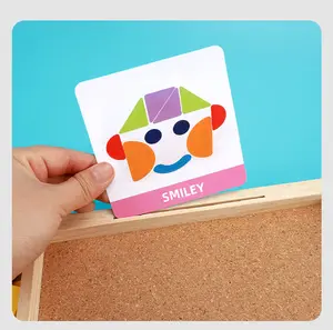 霍伊工艺便宜价格思维探索玩具幼儿园木制卡通游戏免费组合木制敲门游戏