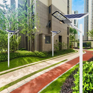 SGS Factory Impermeable Ip65 Energía solar Farola Iluminación de inducción del cuerpo humano <span class=keywords><strong>Calle</strong></span> al aire libre Todo en uno Luces solares - Product Image 5