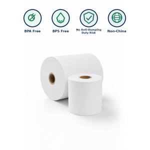 Rouleau de papier thermique pour reçus 2-1/4" x 50' écologique pour supermarché, point de vente, vente en gros d'usine - Product Image 1