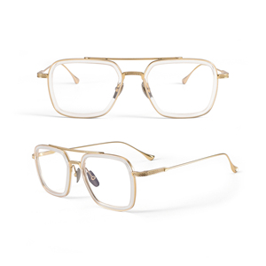 Thay thế miễn phí Kính mát nam retro với khung TITAN chất lượng cao, khung kính cầu đôi steampunk Retro - Product Image 3