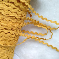 WW001 Vente en gros usine – Dentelle ondulée en coton de 5 mm, forme zigzag, pour accessoires vestimentaires