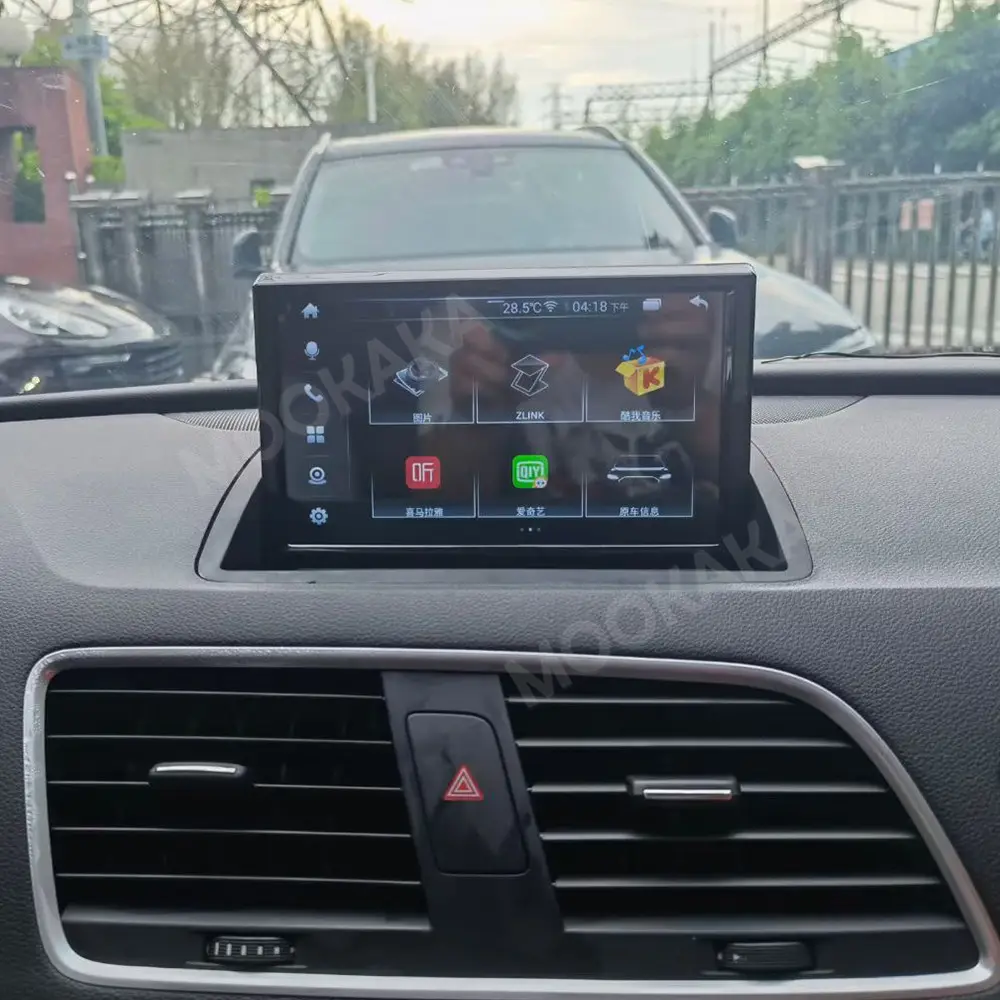 Stereo Radio Mobil Sistem Android 7 Inci Gaya Asli dengan Gps Mobil Pemutar Media untuk Radio Mobil Audi Q3