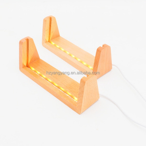 Cadre photo LED écologique personnalisé avec nom, <span class=keywords><strong>lampe</strong></span> rectangulaire en acrylique <span class=keywords><strong>personnalisée</strong></span>, base en <span class=keywords><strong>bois</strong></span>, veilleuse gravée, table - Product Image 1