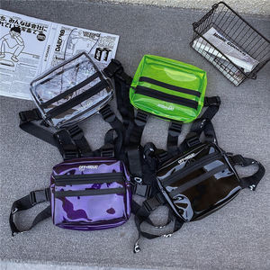 Bolsa <span class=keywords><strong>de</strong></span> pecho personalizada <span class=keywords><strong>de</strong></span> Hip Hop para hombre y mujer, chaleco <span class=keywords><strong>de</strong></span> pvc para correr por <span class=keywords><strong>la</strong></span> noche - Product Image 2