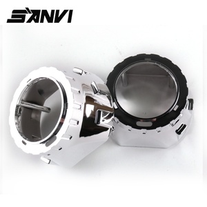 Sanvi 2.5 Inch Bi Xenon <b>Projector</b> Lens Bi Led&<b>laser</b> <b>Projector</b> Headlight S8 Shrouds Cover Chrome Shrouds to Fit Angel Eyes - Product Image 2