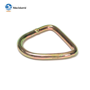 Anneau d'ancrage de sangle de fixation <span class=keywords><strong>Delta</strong></span> de 3 pouces, robuste, de sécurité industrielle HIDEA, résistant à la rouille, zingué, 10 000 kg - Product Image 1