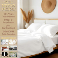 Parure de draps personnalisable YAKANGYI 1000TC 100% coton égyptien écologique, finition unie, satin blanc, pour hôtel, tailles King et Queen