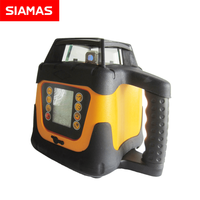 Niveau laser rotatif SIAMAS 500m avec affichage numérique LCD laser rotatif rouge à 360 degrés avec double pente