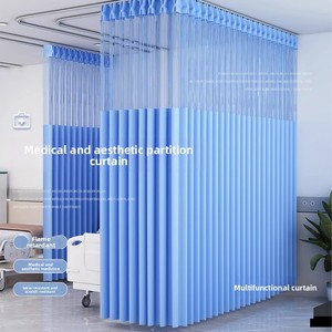 Cortina <span class=keywords><strong>de</strong></span> Privacidad Médica Aodu, Mampara para Hospital, Retardante <span class=keywords><strong>de</strong></span> Llama, Malla Plegada, Riel <span class=keywords><strong>de</strong></span> Techo, Lavable, Venta al por Mayor <span class=keywords><strong>de</strong></span> Fábrica - Product Image 3