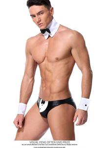 Set di Intimo Maschile in <span class=keywords><strong>Pelle</strong></span> Verniciata Sottile con Imbracatura a 3 Punti, Costume Sexy per Halloween, Discoteca, Bar e Pole Dance - Product Image 5