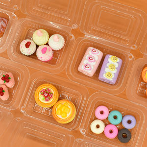 Miniatura de Caja de Pastelitos Bento de Resina Hecha a Mano, Abalorios para Manualidades, Fabricación de Joyas DIY, Pendientes, Llaveros, Colgantes, Juguetes de Cocina para Casa de Muñecas - Product Image 4