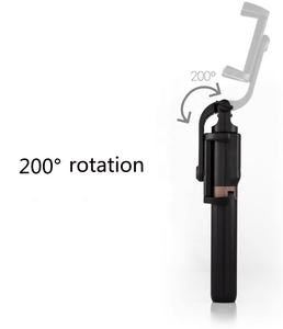ดิสโฟ 3-in-1 ไม้เซลฟี่คาร์บอนไฟเบอร์ไร้สายแบบชาร์จได้ 65mAh ระยะ 10 เมตร ขาตั้งกล้อ<span class=keywords><strong>ง</strong></span>พับได้ หมุนได้ 270 องศา พร้อมรีโมทคอนโทรล - Product Image 5