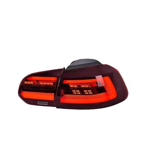 Feux arrière complets à LED avec lentille pour Golf 6 (2010-2012) – Clignotants séquentiels 12V – État neuf pour Volkswagen Golf 6 (2010-2012) - Product Image 1