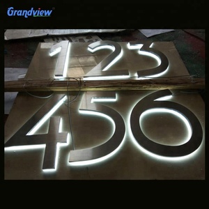 Custom 3D Display pubblicitario a LED per esterni cartelles Business Light con Logo lettere Lumineuse Enseigne pannello per la società Sign - Product Image 3