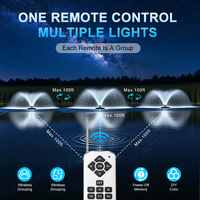 Luz LED Sumergible para Piscina, Fuente, Paisaje, con Control DMX, RGB, de Alta Potencia, Acero Inoxidable, Resistente al Agua IP68, Regulable