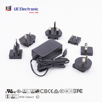 Adaptateur secteur universel US EU AU UK à montage mural 5W 6W 5V 7V 12V 0.1a 0.9a 1.2a Alimentation AC DC pour caméra IP CCTV routeur WiFi