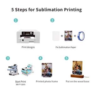 Sublimación Led marcos de fotos de acrílico 5 "X 7" máquina de prensa de calor impresión álbum de fotos exhibición de regalo - Product Image 5