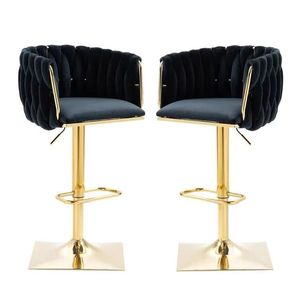 Luxury Design Swivel Kitchen Nordic Modern <b>Bar</b> High <b>Stool</b> Chairs - Product Image 1