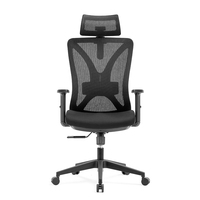 Vente directe d'usine, chaise de bureau exécutive pivotante ergonomique avec support lombaire 2D