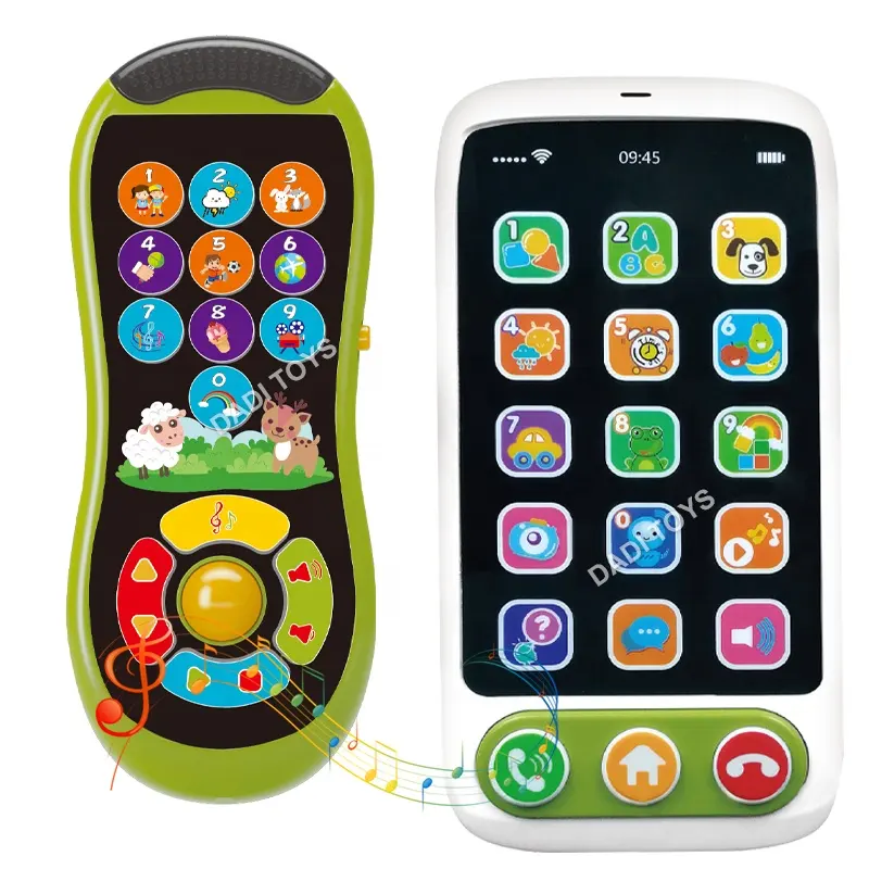 Education Touch Screen Phone With Remote Control Baby Educational Funny Children English Learning Machine Toy For Kids