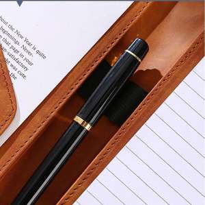 Пользовательский Логотип A4 кожаный Padfolio органайзер для Портфолио переплет для интервью папка для резюме юридический документ визитница - Product Image 4