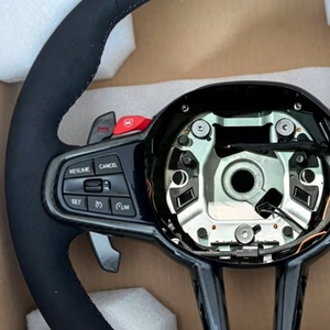 Volante Deportivo de Cuero M Sport Compatible con <span class=keywords><strong>BMW</strong></span> M3 M4 M5 M6 X3 X4 X5 X6 X7 <span class=keywords><strong>X8</strong></span> G01 G12 G20 G30 G80 G82 G29 330i M340i - Product Image 3