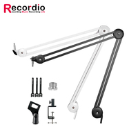 Support de microphone professionnel GAZ-40 avec bras articulé à suspension, pince de fixation pour micro et fixation de table