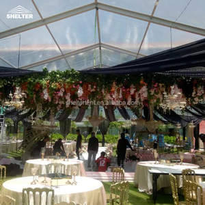 Tente de réception extérieure en aluminium avec toit transparent pour événements de mariage, grande capacité (200-500 personnes) - Product Image 3