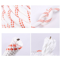 Corde de sécurité pour l'escalade et le sauvetage en polyester et nylon à double structure KA, diamètre 15 mm, longueur 12 m, durable, lavable en machine, légère