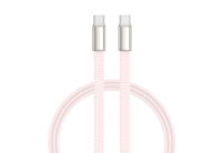 Câble USB-C tressé en nylon, nouveau design, 1 m, Type-C vers Type-C, charge rapide PD 240 W, compatible iPhone 15, ordinateur, lecteur de codes-barres