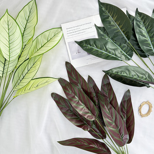 Plante Artificielle Meiyu Craft Flower Factory, Feuilles Fendues à 9 Têtes, 98 cm, Décoration de Mariage, Accessoires pour la Maison - Product Image 1