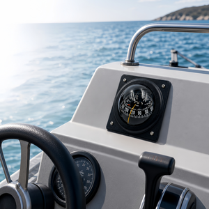 Boussole nautique <span class=keywords><strong>encastrable</strong></span> SILVA70P, 30 °   Boussole <span class=keywords><strong>de</strong></span> <span class=keywords><strong>navigation</strong></span> magnétique avec gabarit <span class=keywords><strong>de</strong></span> perçage pour yacht, camping-car, bateau - Product Image 5