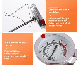 Thermomètre à cadran pour la cuisson de la viande, en acier inoxydable, avec tige, pour la friture profonde, avec une lecture instantanée - Product Image 5