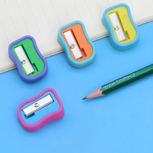 Fournisseur en gros de papeterie, nouveaux <span class=keywords><strong>taille</strong></span>-crayons BASY uniques, bon marché, à trou unique, amusants, mécaniques, en plastique et en métal, carrés, fabriqués en usine - Product Image 1