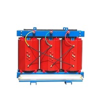 Transformateur de distribution triphasé Dyn11 Yyn0 de 250 kVA 6 kV, isolé à la résine moulée, type sec, abaisseur de tension, pour systèmes d'alimentation industriels