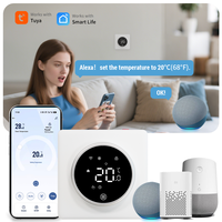 Termostato Inteligente Multifuncional KH007, Termostato Circular para Habitaciones, Termostato WiFi Pequeño