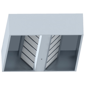 EURAST Modelo 31121CDR 3000x1500x500mm Ventilador de motor remoto Campana central con filtros de 6 + 6 aspas Categoría Campanas extractoras - Product Image 1