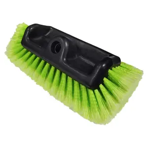 11" Tri-level Car Wash Brush Head With ON/Off Switch Water Flow Handle Perfect For Auto Cars Cleaning With Super Soft Bristles