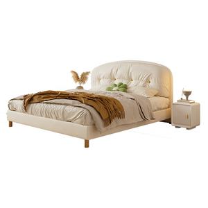 침실 가구 단순하고 우아한 최신 디자인 아름다움 천연 럭셔리 모던 업 홀더 이층 침대 패브릭 소년 침대 - Product Image 5