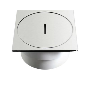 OEM 25 Check Cleaning Opening 20cm Square Floor Drain 304 Stainless Steel Odor-Proof Plug Outdoor DN75/110/160 Pipe Light - Product Image 2
