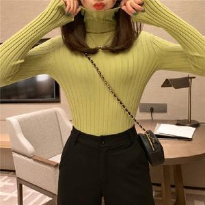 Pull à col roulé pour femme, pull à col haut pour femme, pull en tricot pour fille - Product Image 5