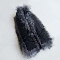 Écharpe d'hiver en fourrure naturelle de renard, col en fourrure véritable, châle de luxe pour femme, décoration de manteau chaud, écharpe de cou féminine
