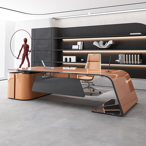 Lady's Ceo Desk Personalizable Colores Alta calidad Venta caliente Lujoso Escritorio de oficina - Product Image 1