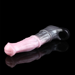 Horse Penis Sleeve Monster Penis Sleeve Extender Reusable Horse <b>Dildo</b> Men Penis Sleeves Extender Adult Male Sex Toys for Men - Product Image 5