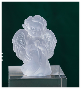 Figurine d'ange miniature transparente 3D de style européen, adorable jouet accessoire cadeau pour jardin, petite figurine de danseuse féerique - Product Image 6