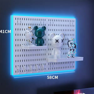 صينية رف جداري قابلة للطي من طبقة واحدة قابلة للتخصيص من PP منظم ألعاب موفر للمساحة تخزين أشياء صغيرة متفرقات قائمة للألعاب - Product Image 2