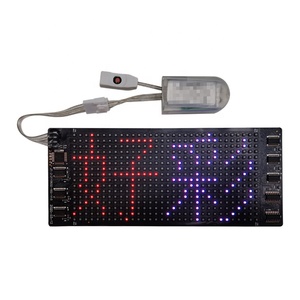 Ứng dụng điều khiển pin lithium <span class=keywords><strong>LED</strong></span> linh hoạt Bảng điều chỉnh dấu hiệu <span class=keywords><strong>LED</strong></span> xe có thể lập trình tin nhắn hiển thị <span class=keywords><strong>LED</strong></span> ma trận Bảng điều chỉnh cho cửa hàng túi - Product Image 1
